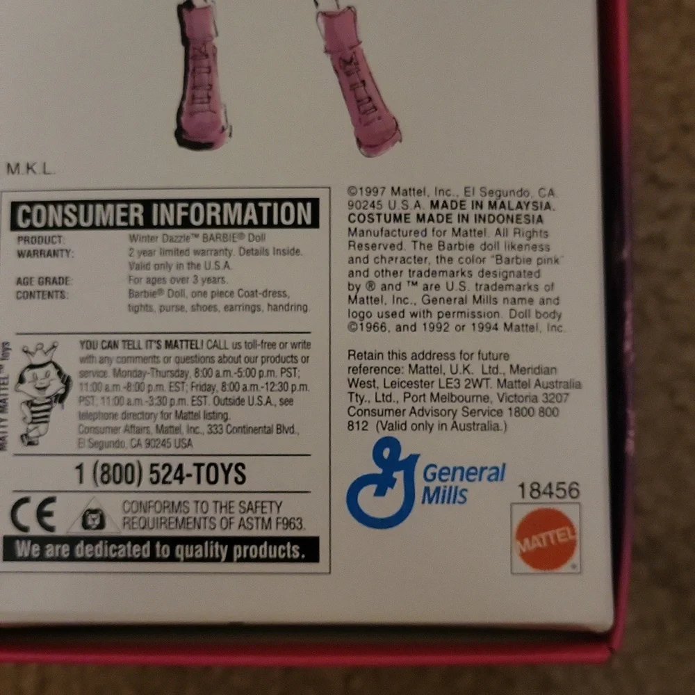 1997 general mills winter dazzle barbie - Picture 3 of 3